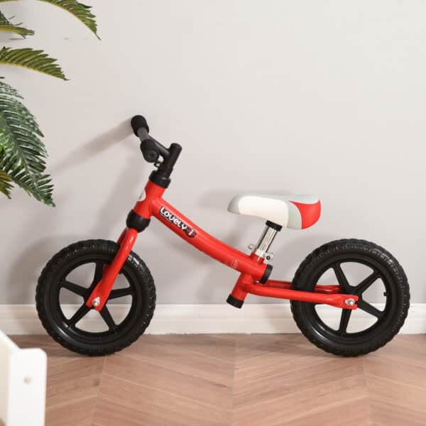 Bicicleta sem pedais em Vermelho