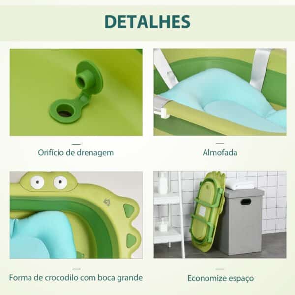 Banheira Verde para Bebé