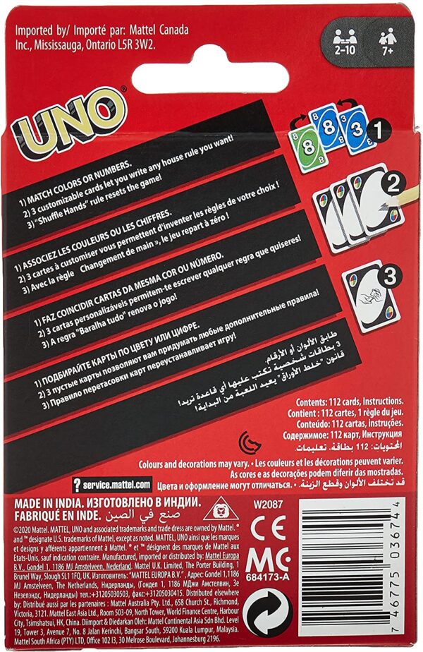 UNO - Jogo de Cartas da Mattel